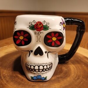 Sugar Skull Oversize Day Of The Dead Mug 17oz